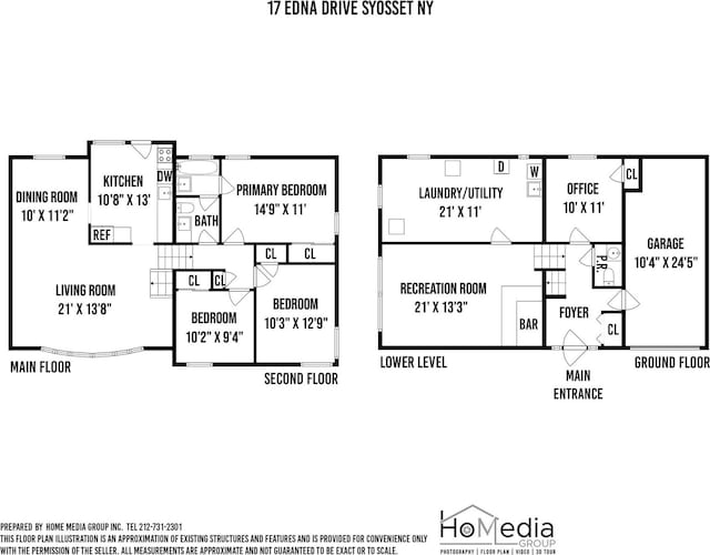 17 Edna Dr, Syosset, NY 11791 - view of floor plan / room layout