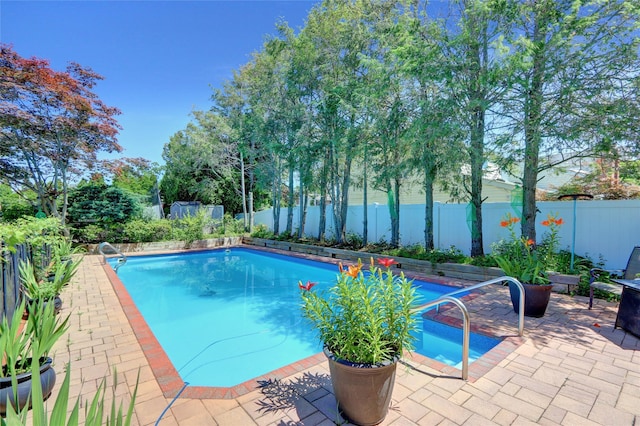 25 Lloyd Ln, Nesconset, NY 11767 - view of pool with a fenced backyard and a patio