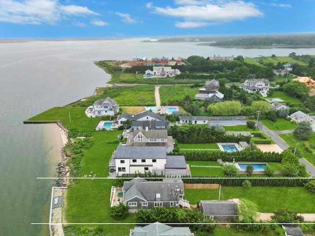 15 Bayside Ave, East Quogue, NY 11942 - drone / aerial view of a large body of water