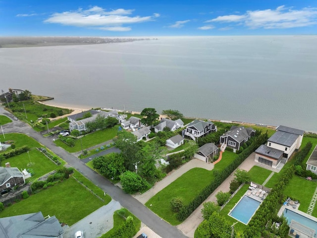 15 Bayside Ave, East Quogue, NY 11942 - aerial perspective of suburban area with a large body of water