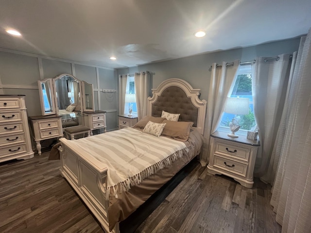 9 Songsparrow Ln, Centereach, NY 11720 - bedroom featuring dark wood-type flooring and recessed lighting