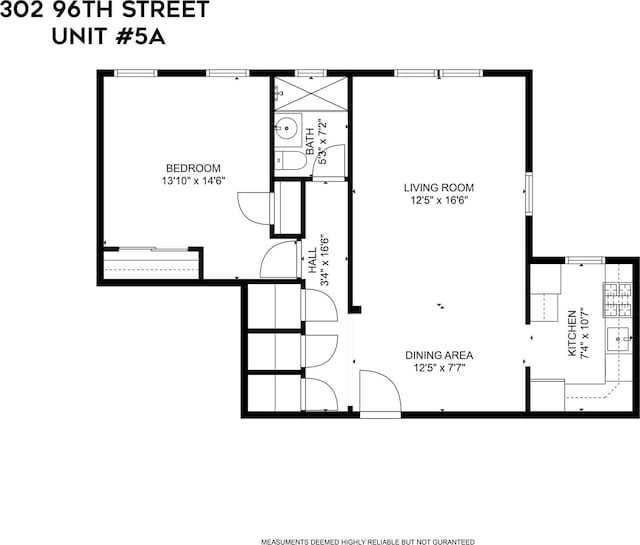 302 96th St Unit 5A, Brooklyn, NY 11209 - view of property floor plan