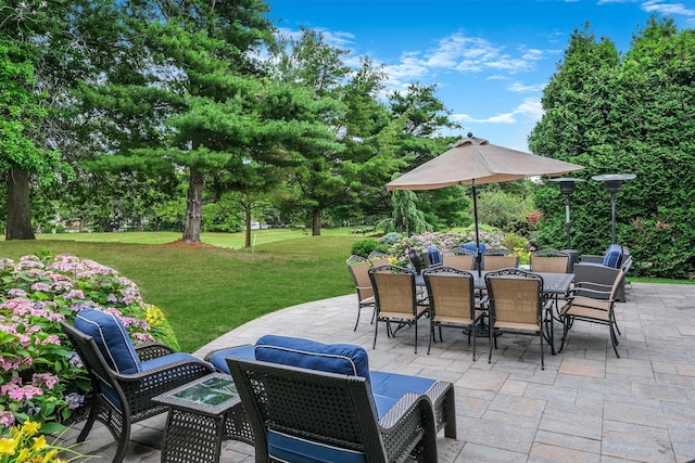 28 Hamlet Dr, Commack, NY 11725 - view of patio / terrace with outdoor dining area