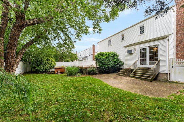 2609 Parkview Pl, Baldwin, NY 11510 - view of yard with entry steps and a wooden deck