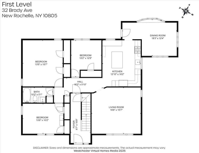32 Brady Ave, New Rochelle, NY 10805 - view of property floor plan