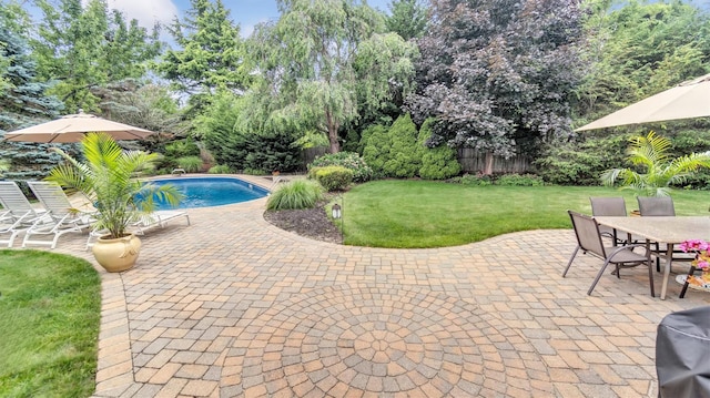 12 Hasting Dr, Stony Brook, NY 11790 - view of pool featuring a patio and outdoor dining space