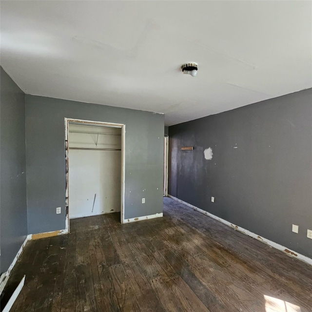 1754 Givan Ave, Bronx, NY 10469 - unfurnished bedroom featuring hardwood / wood-style flooring and a closet