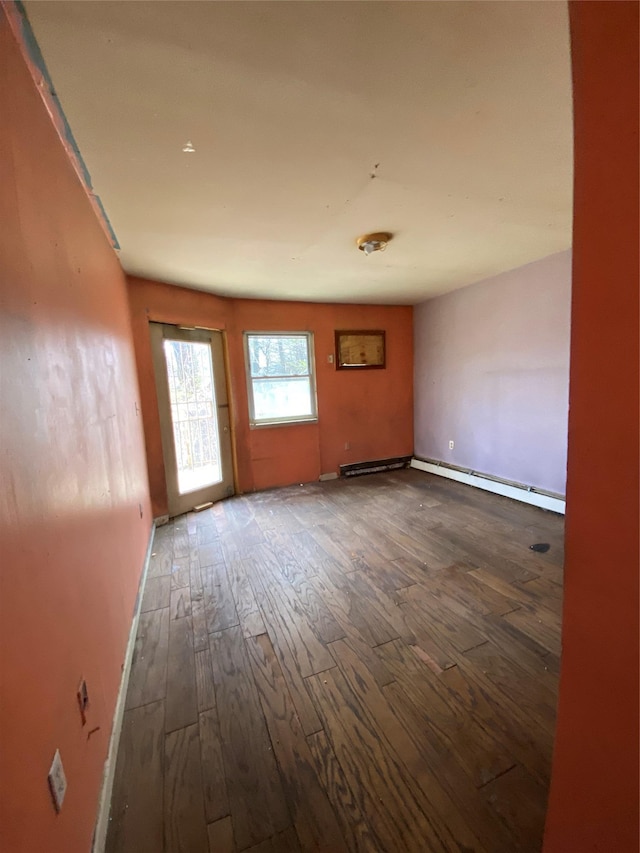 1754 Givan Ave, Bronx, NY 10469 - empty room featuring a baseboard radiator and hardwood / wood-style flooring