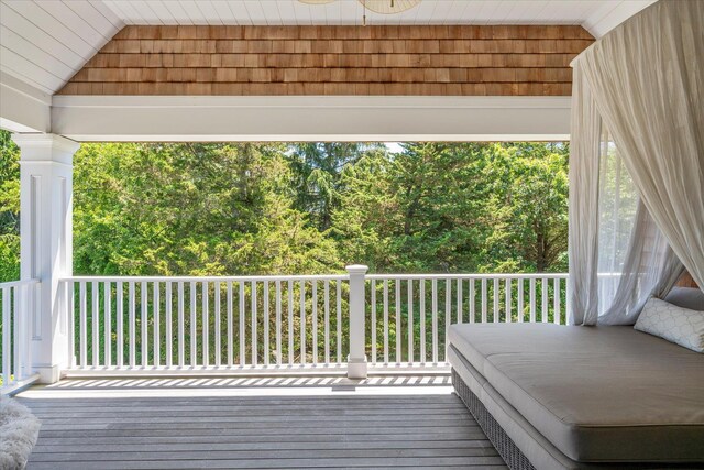 12 Terry Dr, Shelter Island, NY 11964 - view of wooden deck