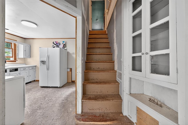 1973 State Route 17k, Montgomery, NY 12549 - stairway with washer / dryer