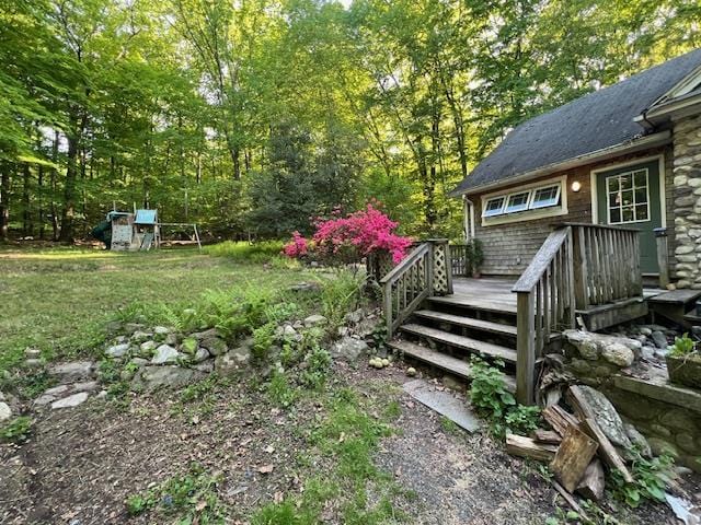 1973 State Route 17k, Montgomery, NY 12549 - view of yard with a wooden deck