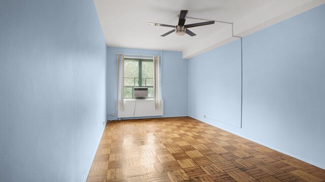 1610 Metropolitan Ave Unit 6H, Bronx, NY 10462 - empty room with a ceiling fan and cooling unit