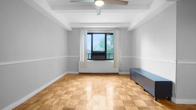 1610 Metropolitan Ave Unit 6H, Bronx, NY 10462 - empty room with radiator and ceiling fan