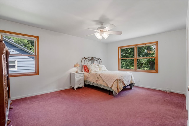 918 Sylvan Ln, Mamaroneck, NY 10543 - bedroom featuring carpet floors and ceiling fan