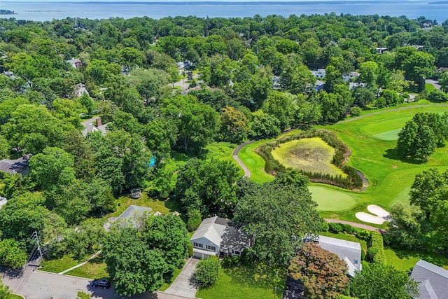918 Sylvan Ln, Mamaroneck, NY 10543 - bird's eye view of a golf course and a large body of water