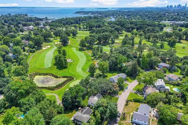 918 Sylvan Ln, Mamaroneck, NY 10543 - aerial view of property and surrounding area with a local golf course and a nearby body of water