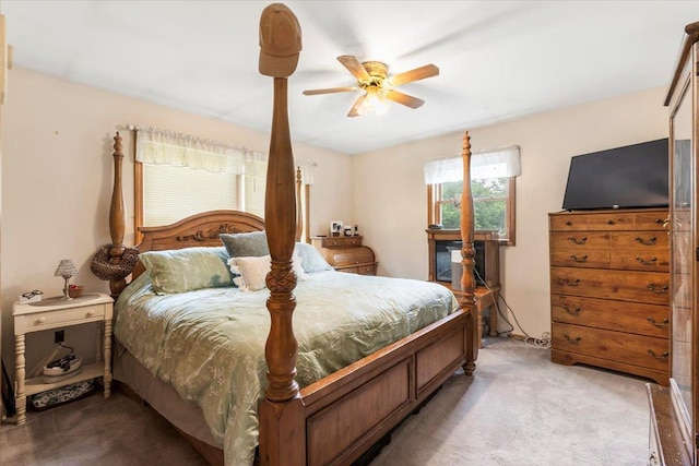 61 Travis Blvd, Catskill, NY 12414 - bedroom with light colored carpet and a ceiling fan