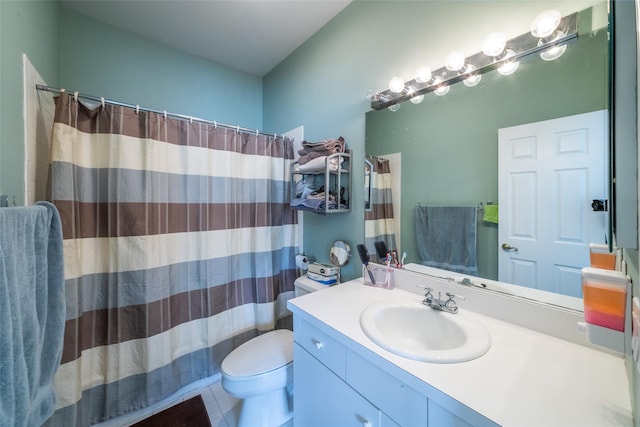 17 Jared Dr, White Plains, NY 10605 - bathroom featuring vanity, tile patterned flooring, and curtained shower