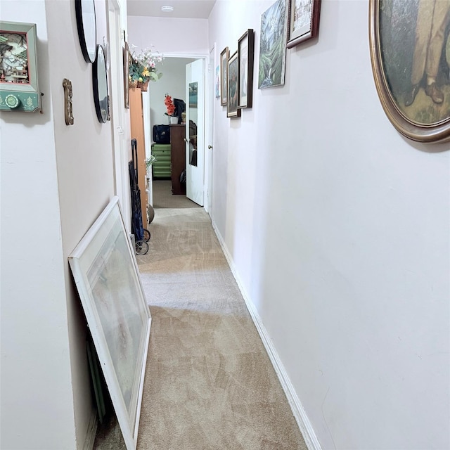 83-15 98th St Unit 3K, Woodhaven, NY 11421 - hall with light colored carpet and baseboards
