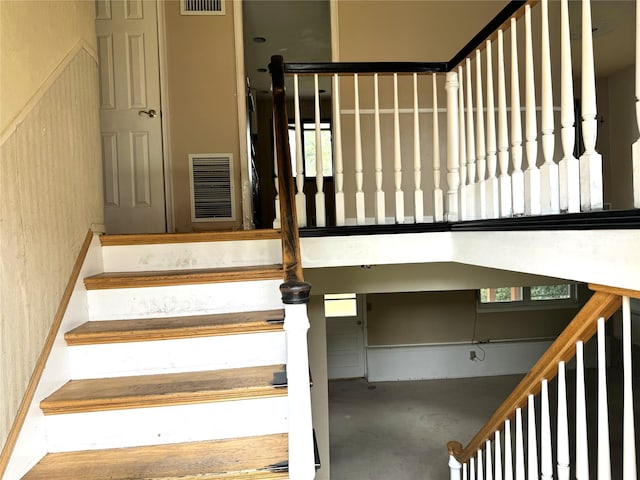 22 Kennedy Dr, Centereach, NY 11720 - stairs with concrete floors