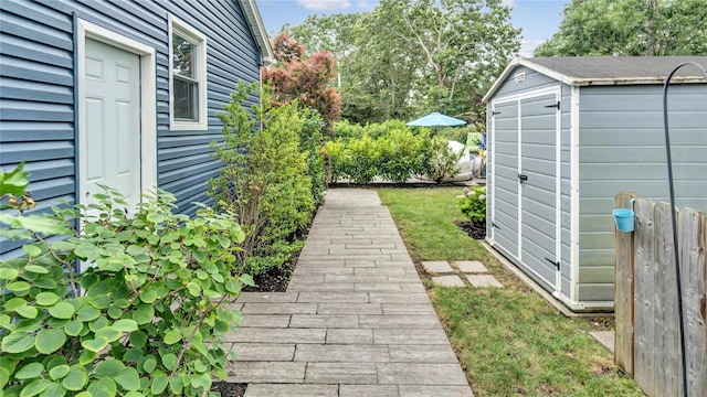3 Yale, Hampton Bays, NY 11946 - view of yard with a storage unit