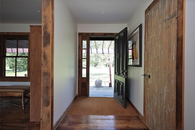 174 Sunset Trl, Clinton Corners, NY 12514 - foyer entrance featuring baseboards and wood finished floors