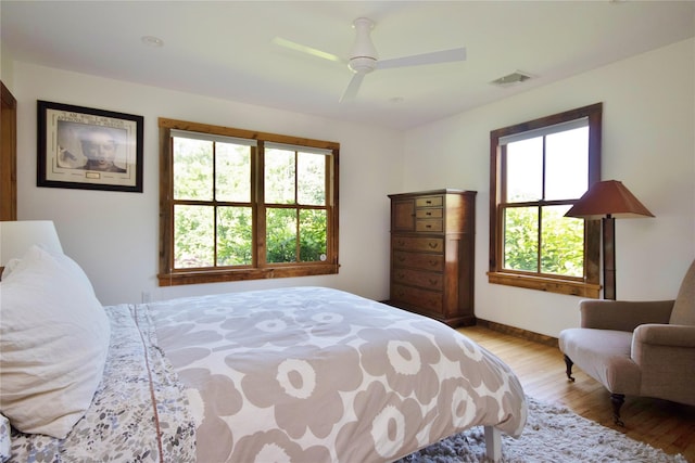 174 Sunset Trl, Clinton Corners, NY 12514 - bedroom with wood finished floors and a ceiling fan
