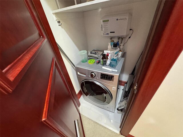 6360 102nd St Unit B19, Rego Park, NY 11374 - laundry area with washer / dryer