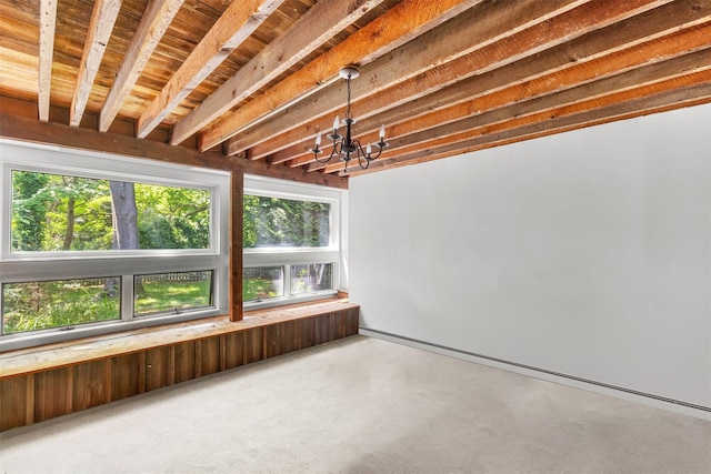 880 W Mill Rd, Mattituck, NY 11952 - unfurnished sunroom with healthy amount of natural light and a chandelier