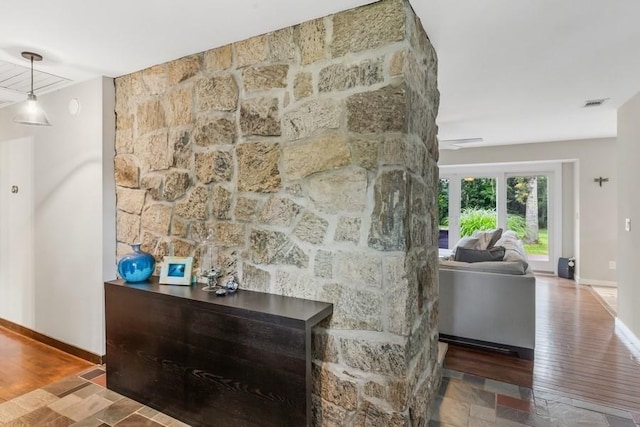 11065 Old Sound Ave, Mattituck, NY 11952 - hallway with wood finished floors and baseboards