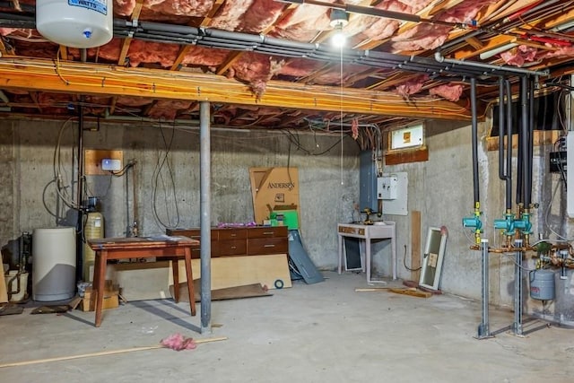 11065 Old Sound Ave, Mattituck, NY 11952 - unfinished basement with electric panel and a water softener system