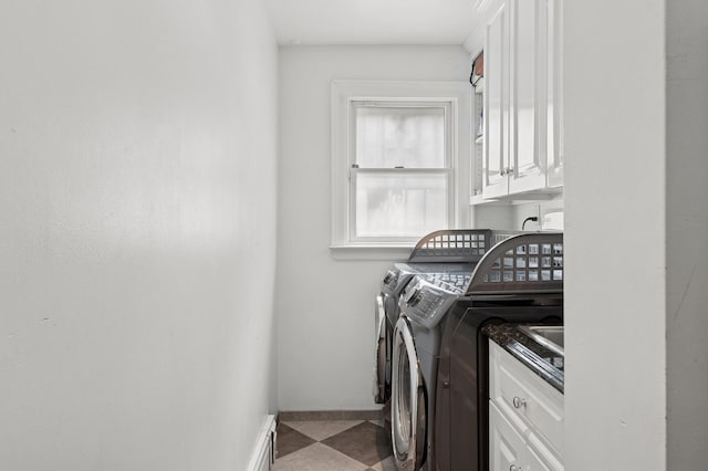 24-56 Little Neck Blvd, Bayside, NY 11360 - washroom featuring independent washer and dryer and cabinet space