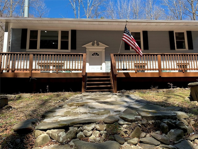 604 Basket Rd, Long Eddy, NY 12760 - view of front of property with a deck