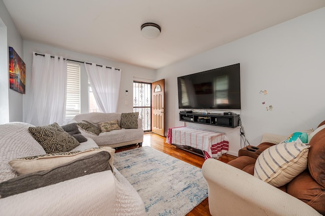 989 Sacket Ave, Bronx, NY 10462 - living room with wood finished floors