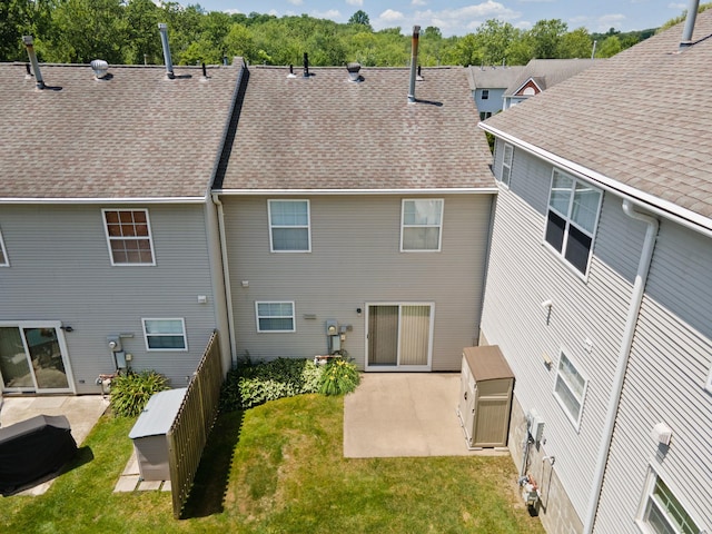 256 Quassaick Ave Unit 17, New Windsor, NY 12553 - back of house with a patio area and a shingled roof