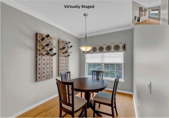 2509 Sylvan Loop, Wappingers Falls, NY 12590 - dining space featuring ornamental molding and light wood-style floors