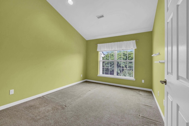 2509 Sylvan Loop, Wappingers Falls, NY 12590 - carpeted spare room featuring vaulted ceiling and baseboards