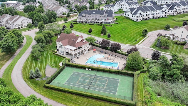 2509 Sylvan Loop, Wappingers Falls, NY 12590 - aerial perspective of suburban area featuring a pool area