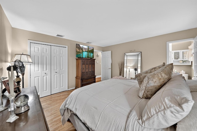 69 Oakland Pl, Nanuet, NY 10954 - bedroom featuring light wood finished floors and a closet