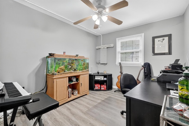 69 Oakland Pl, Nanuet, NY 10954 - office space with light wood-style flooring and ceiling fan