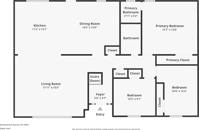 69 Oakland Pl, Nanuet, NY 10954 - view of home floor plan