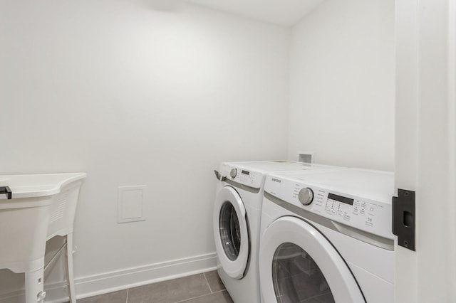 24 Sol Dr, Carmel, NY 10512 - washroom with independent washer and dryer and light tile patterned flooring