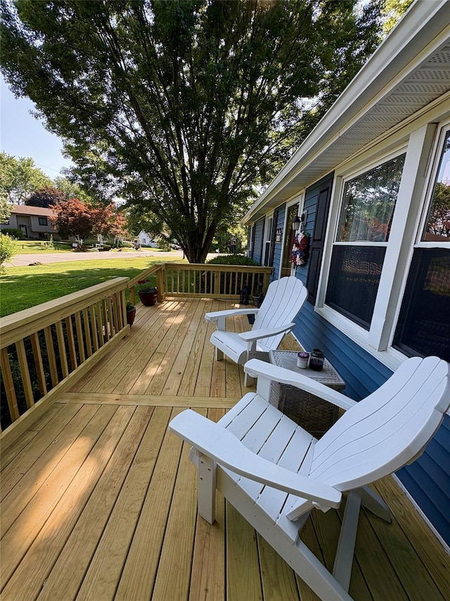 18 Amherst Rd, Red Hook, NY 12571 - view of wooden terrace