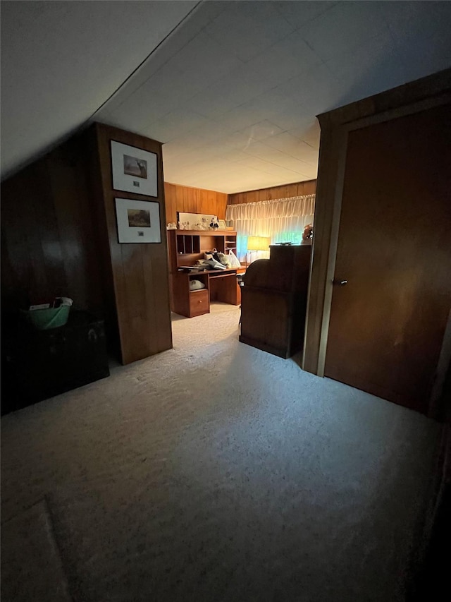11 Crescent Dr, Cortlandt Manor, NY 10567 - hallway featuring carpet flooring and wooden walls