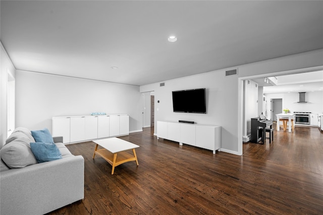 32 Pine Dr, Pound Ridge, NY 10576 - living area with wood finished floors and recessed lighting