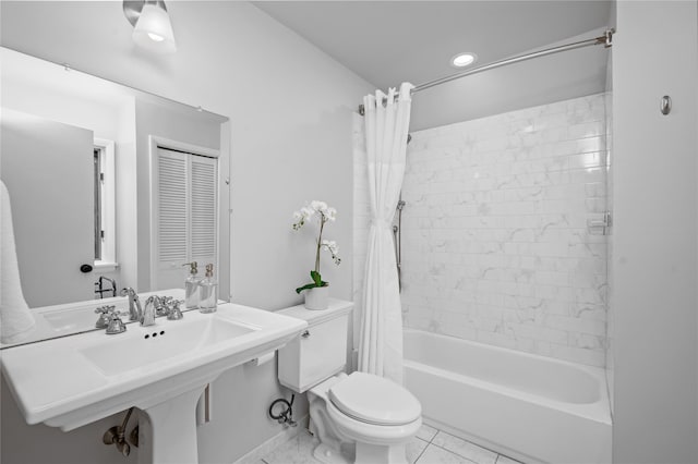 32 Pine Dr, Pound Ridge, NY 10576 - full bathroom with toilet and shower / bath combination with curtain