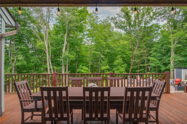 32 Pine Dr, Pound Ridge, NY 10576 - deck with outdoor dining area