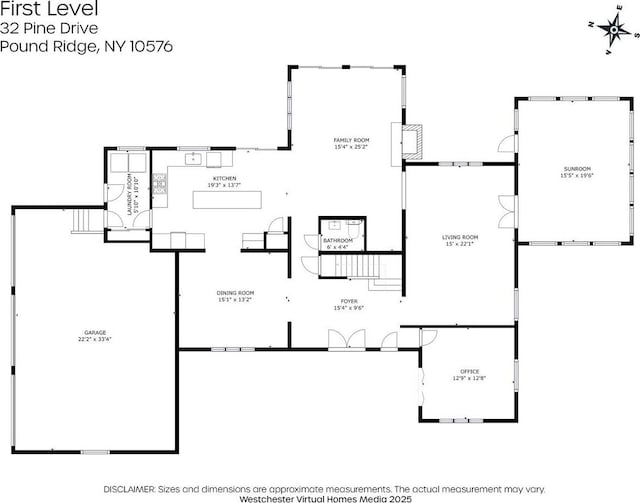 32 Pine Dr, Pound Ridge, NY 10576 - view of property floor plan