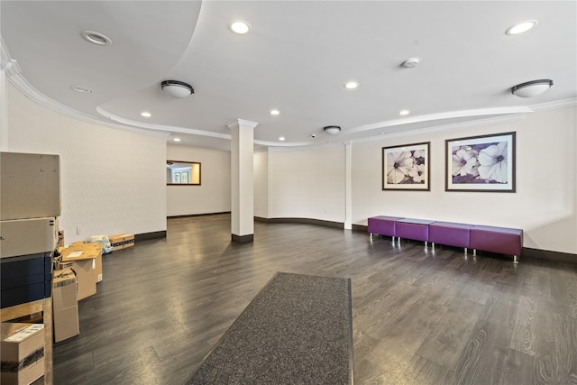 1 Balint Dr Unit 267, Yonkers, NY 10710 - building lobby with ornamental molding and recessed lighting