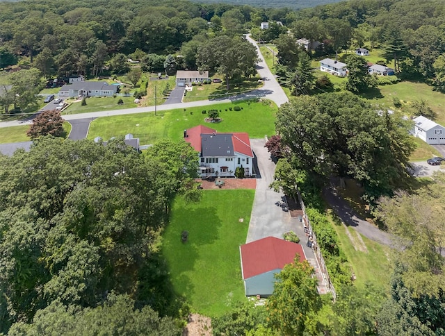 49 Oakridge Rd, North Salem, NY 10560 - bird's eye view of a heavily wooded area